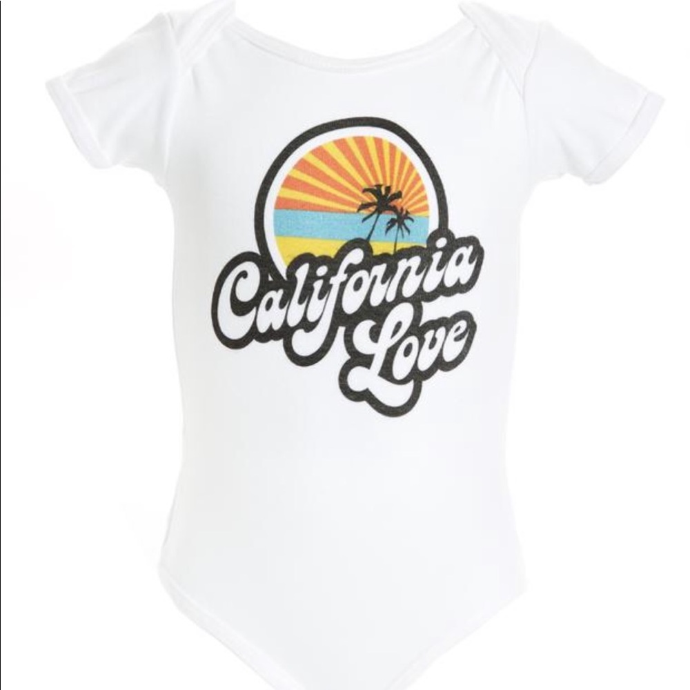 California Love Vintage Style Baby Onesie 3-6month